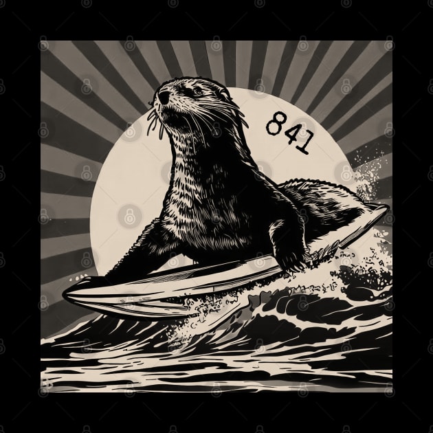OTTER 841 Surfing Otter Santa Cruz by REDWOOD9