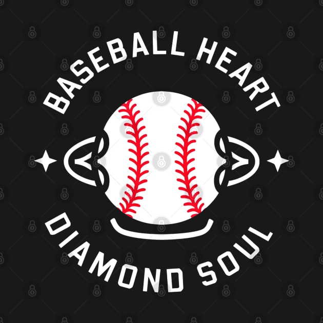 Baseball Heart  Diamond Soul by NomiCrafts