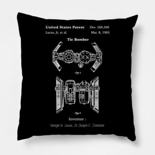 Tie Bomber Patent - Tie Bomber blueprint Pillow