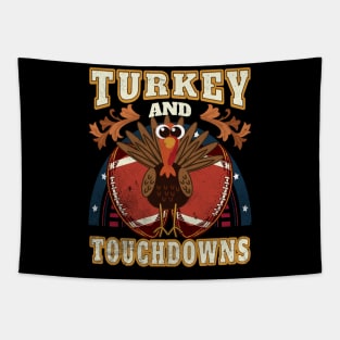 Turkey and Touchdowns Tapestry