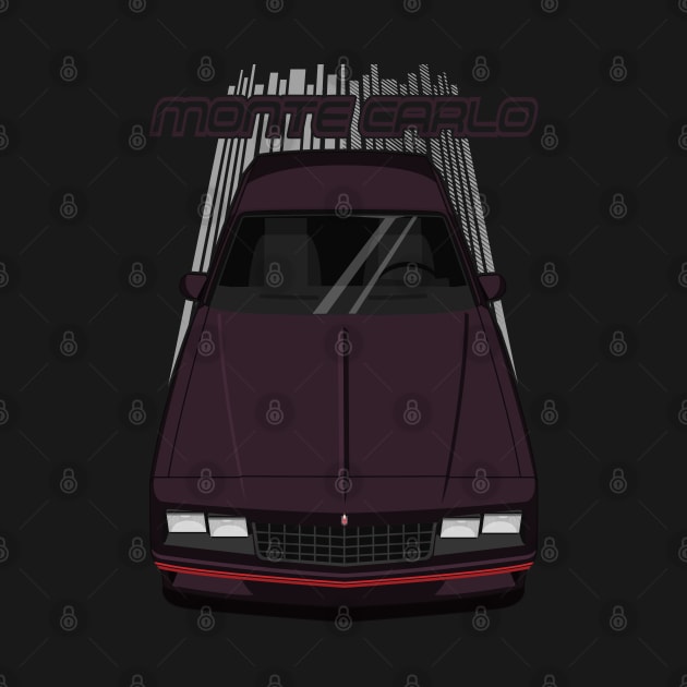 Chevrolet Monte Carlo 1984 - 1989 - maroon by V8social