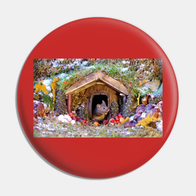 festive christmas mouse in a log cabin house Pin by Simon-dell