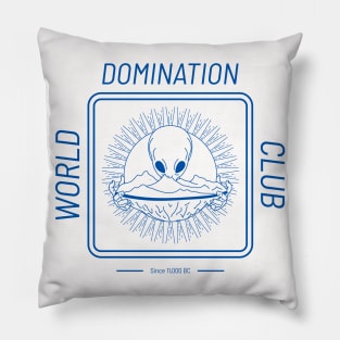 World domination club design Pillow