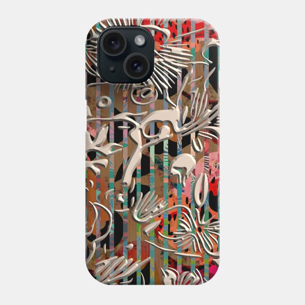 Geometric modern Boho abstract mid century stripes minimalist 177 Pattern Phone Case by dvongart