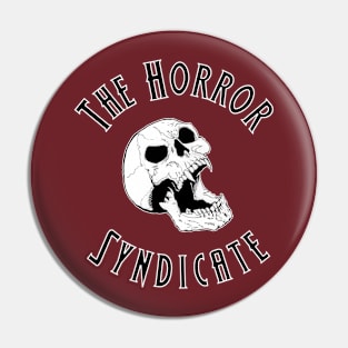 The Horror Syndicate White Skull Pin