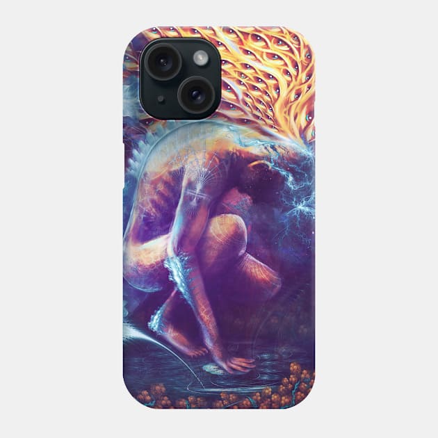 Duality - Digital Painting - Visionary Art Phone Case by Manafold