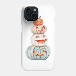 Halloween pumpkins art Phone Case
