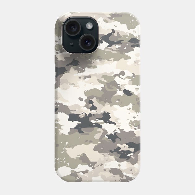 Desert Camo Abstract Pattern Phone Case by Trippycollage