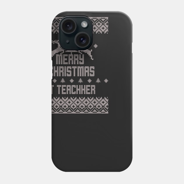 Merry Christmas IT TEACHER Phone Case by ramiroxavier