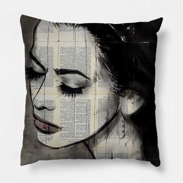 Meditatively Pillow by Loui Jover 