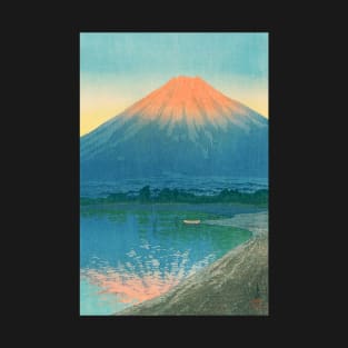 Daybreak over Lake Yamanaka by Kawase Hasui T-Shirt