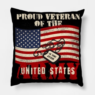 American Veteran Army Soldier USA Military Pillow