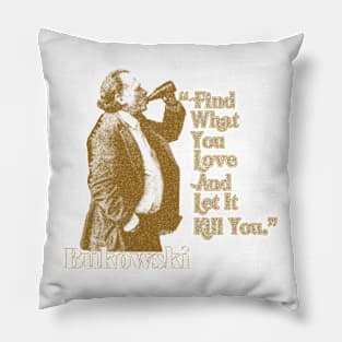 Vintage Charles Bukowski Pillow