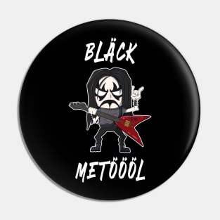 Black Metal Fan Gitarrist Lustiges Festival Pin