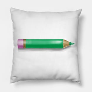 Green Pencil Pillow