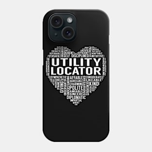 Utility Locator Heart Phone Case