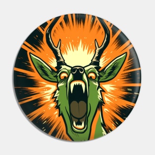 Roaring Deer Pin