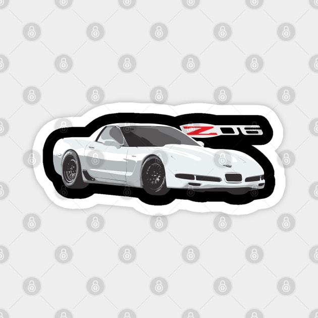 c5 corvette z06 Magnet by cowtown_cowboy