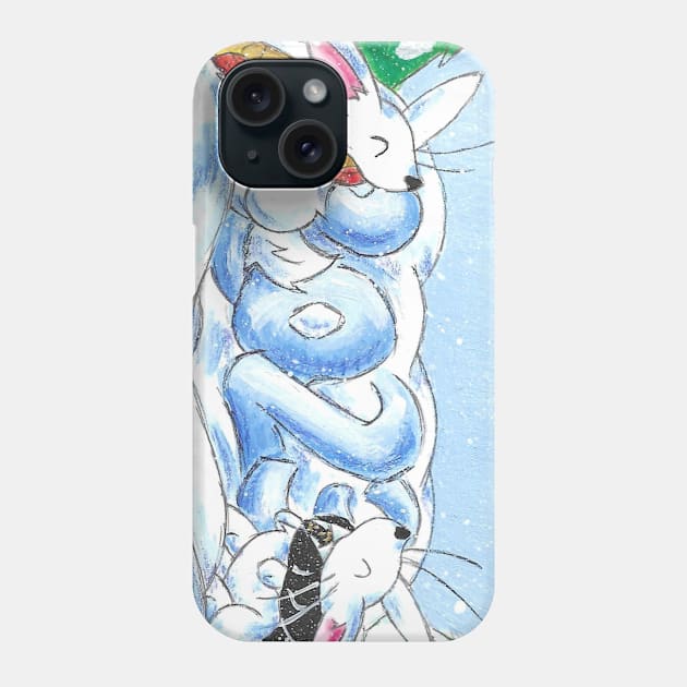 January Rabbits Phone Case by KristenOKeefeArt