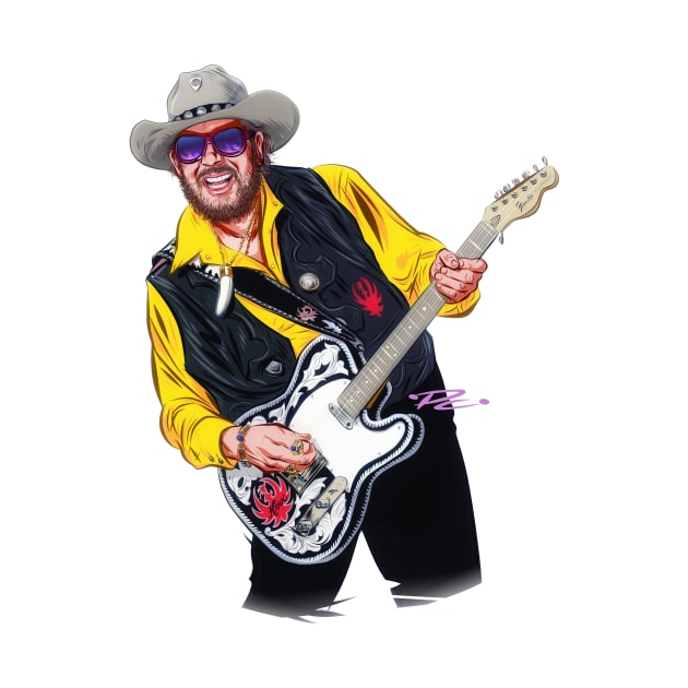 Hank Williams Jr. - An illustration by Paul Cemmick by PLAYDIGITAL2020