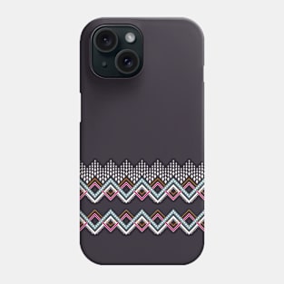 Traditional tribal line zigzag pattern Phone Case