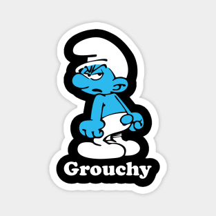 Grouchy Smurf Magnet