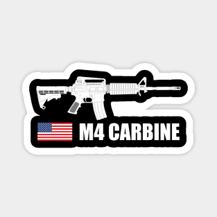 US Army M4 Carbine white version Magnet