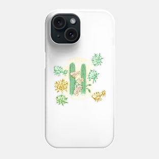 Flowery cactus Phone Case