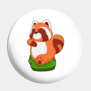 Red Panda Runner Running Sports Pin