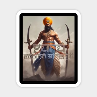 Guru Gobind Singh Ji In battlefield Magnet
