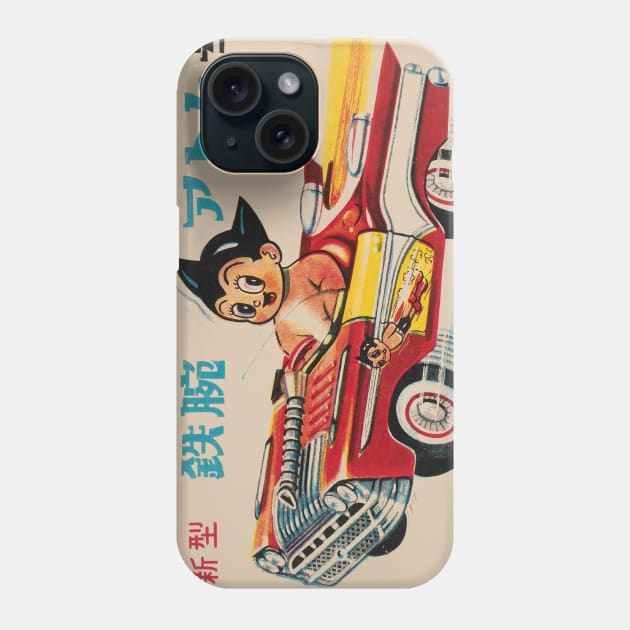 Astro Boy in a Car Version II Phone Case by offsetvinylfilm