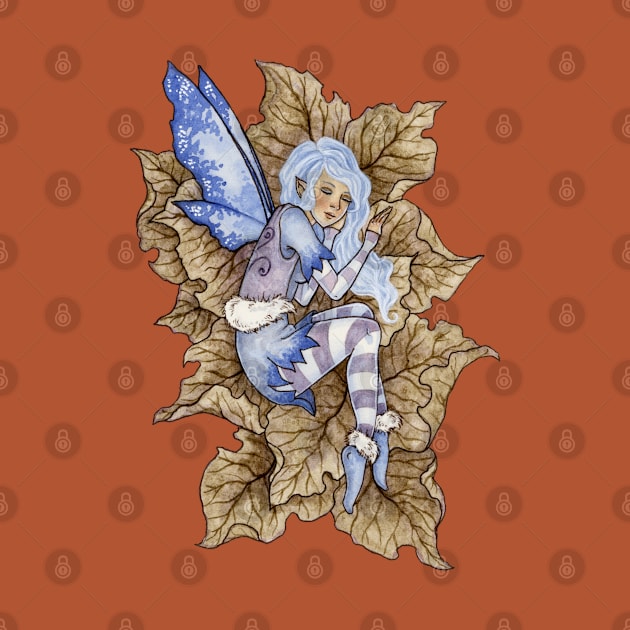 Sleepy Winter Fairy by AmyBrownArt