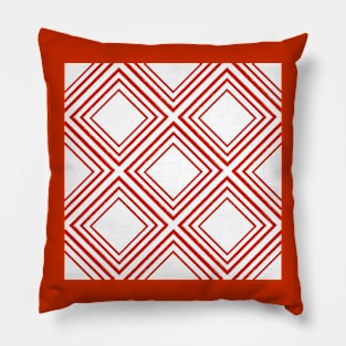 Diamonds are a girls best friend – brilliant red and white Pillow