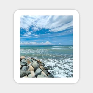 Beach front stones Magnet