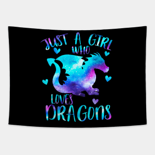 Just a girl who loves dragons Tapestry