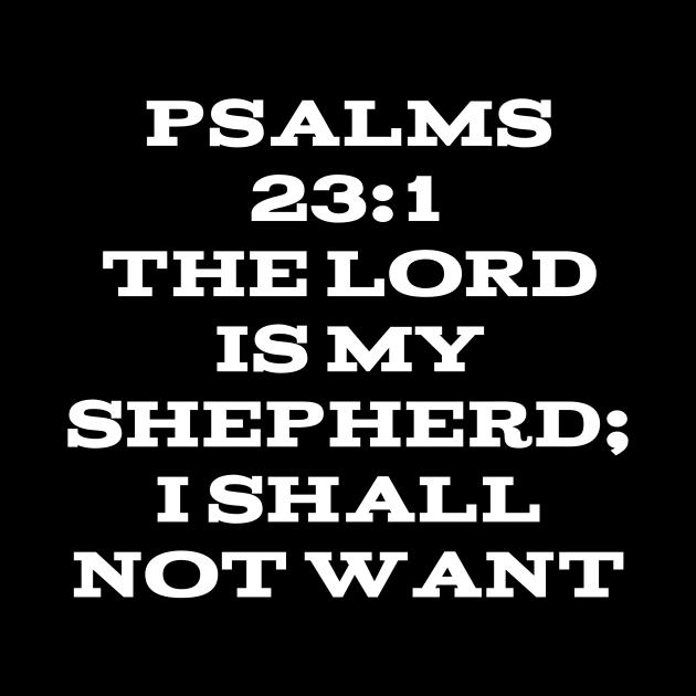 Psalm 23:1 by Holy Bible Verses