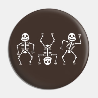 Dancing Skeleton Helloween Pin