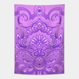 purple mandala pattern Tapestry