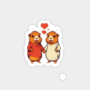 two cute hamsters Magnet