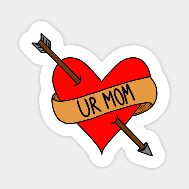 UR MOM Heart Tatoo Magnet by MoreThanADrop