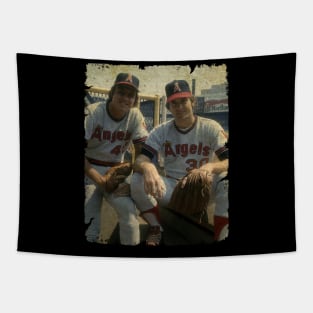 Frank Tanana and Nolan Ryan in Los Angeles Angels Tapestry