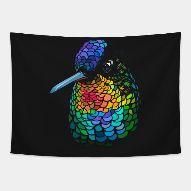 Hummingbird Colors Tapestry by albertocubatas