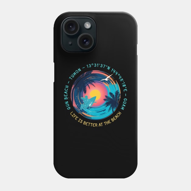 Gun Beach, Tumon, Guam Phone Case by funfun