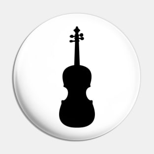 Violin vector silhouette Pin