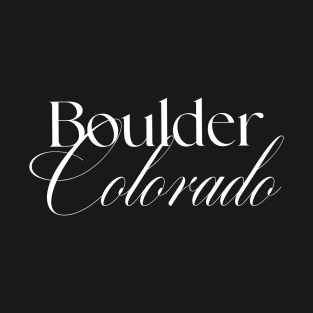 Boulder Colorado word design T-Shirt