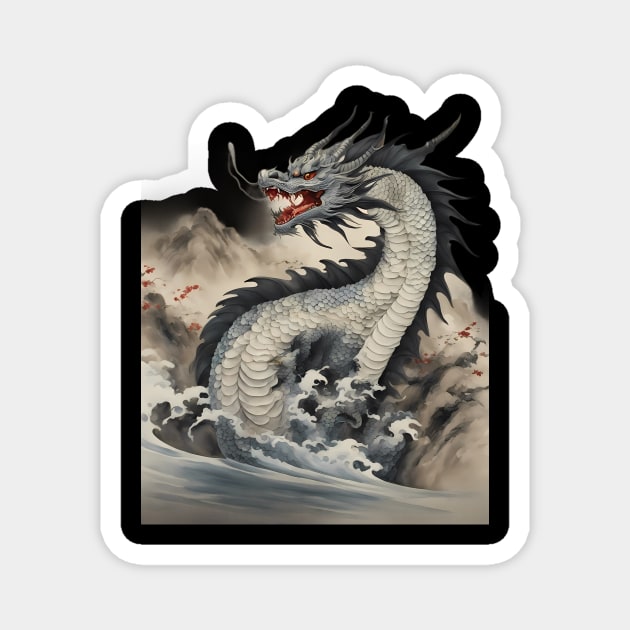 River Dragon Magnet by animegirlnft