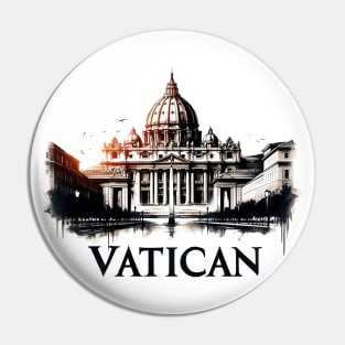 Vatican City Travel Vintage Pin