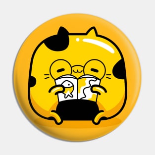 yellow cat storyteller profession Pin