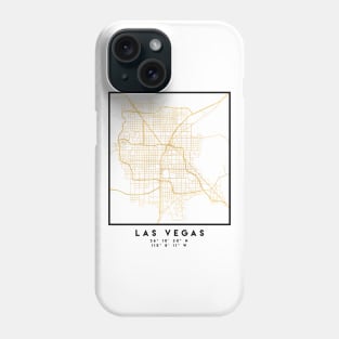 LAS VEGAS NEVADA CITY STREET MAP ART Phone Case