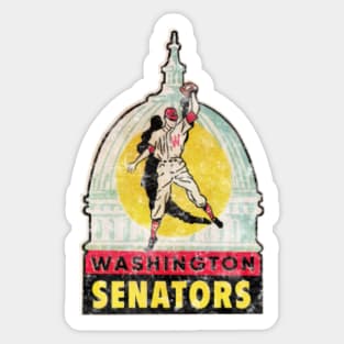 Vintage Baseball - Washington Senators (White Senators Wordmark) from  TeePublic